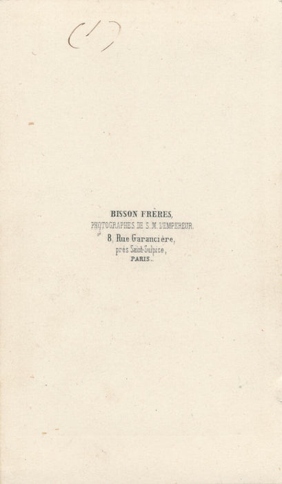Frederic FEBVRE acteur cdv albuminé Bisson Frères photo photographie