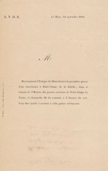 Poème autographe de Jules BUFFET vers 1860 9 strophes et imprimés poésie