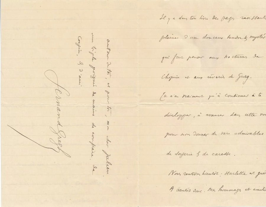 Fernand GREGH ensembe 8 lettres autographes Mony-Sabin Aubert Hébertot Donnay