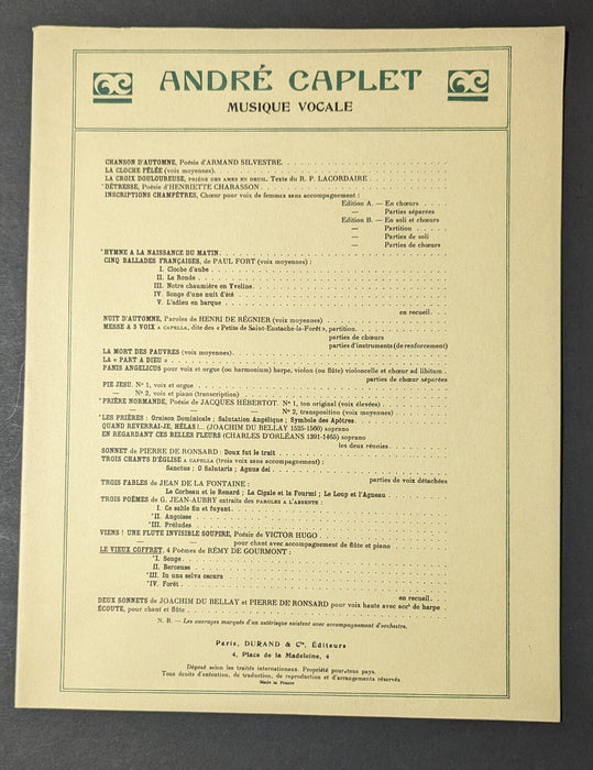 Ensemble partitions dont Stravinsky Ragtime Picasso Perez Poulenc Caplet...