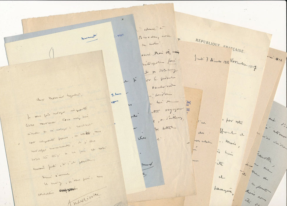 André RIVOIRE correspondance autographe 11 lettres autographes signées 