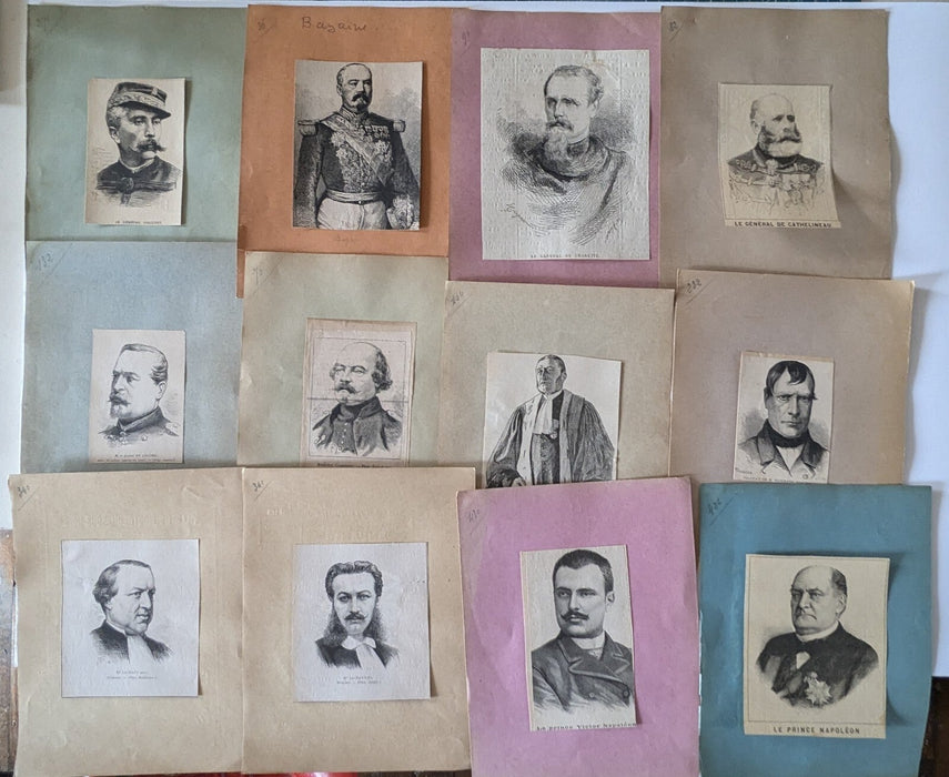 Commune belle collection 40 portraits imprimé époque ET photo et 20 portraits