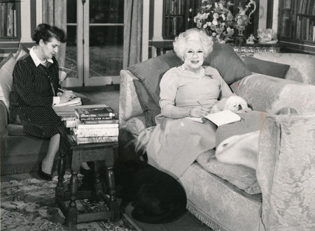 Photo Barbara Cartland 1901-2000 écrivain tirage argentique époque 1983