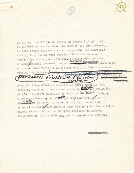 Jean PARVULESCO 22 pages signées sur le peintre Hora Damian peinture poésie