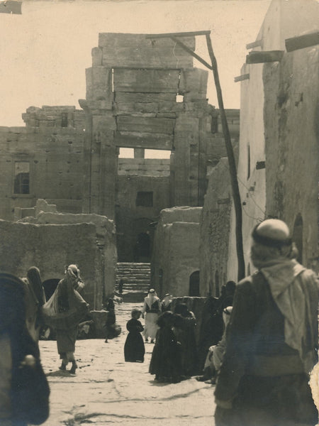 Palmyre Syrie vue rue ville temple du soleil 1929 photo photographie