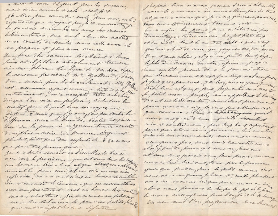 29 lettres élèves adressées à Joanni d Arsac éducation enseigant écrivain