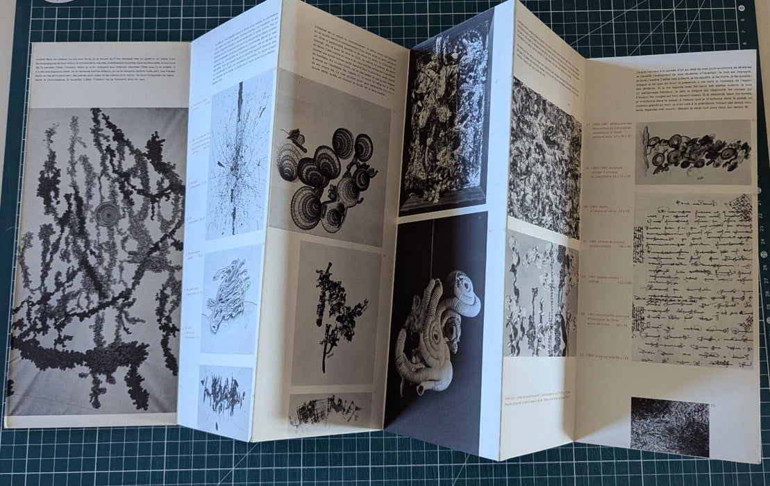 Plaquette d’exposition Bernard Réquichot  galerie Daniel Cordier Paris 1964