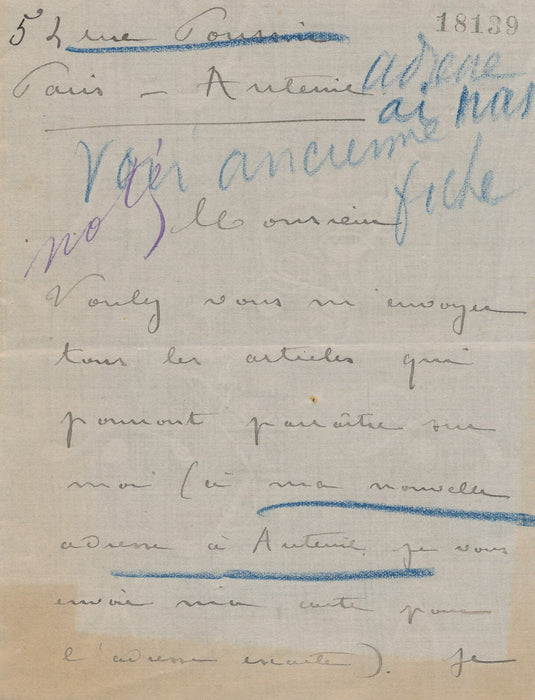 HÉBERT HAAG XIXe XXe siècles pianiste concertiste piano lettre autographe signée