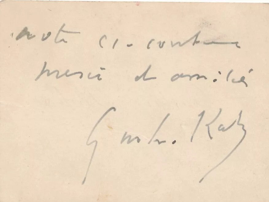 Gustave KAHN poète symboliste critique d’art 2 lettres et 2 cartes autographes