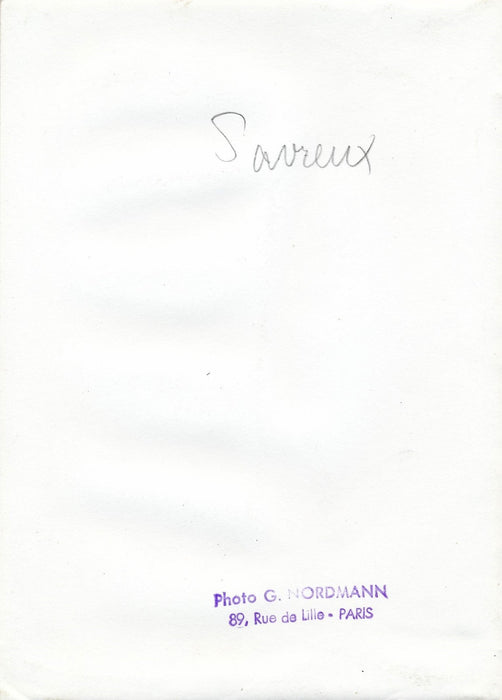 Maurice SAVREUX photographie peintre portrait argentique époque années 50