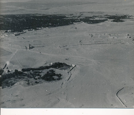 Photographie René Zuber Palmyre Syrie vue aérienne argentique époque cachet