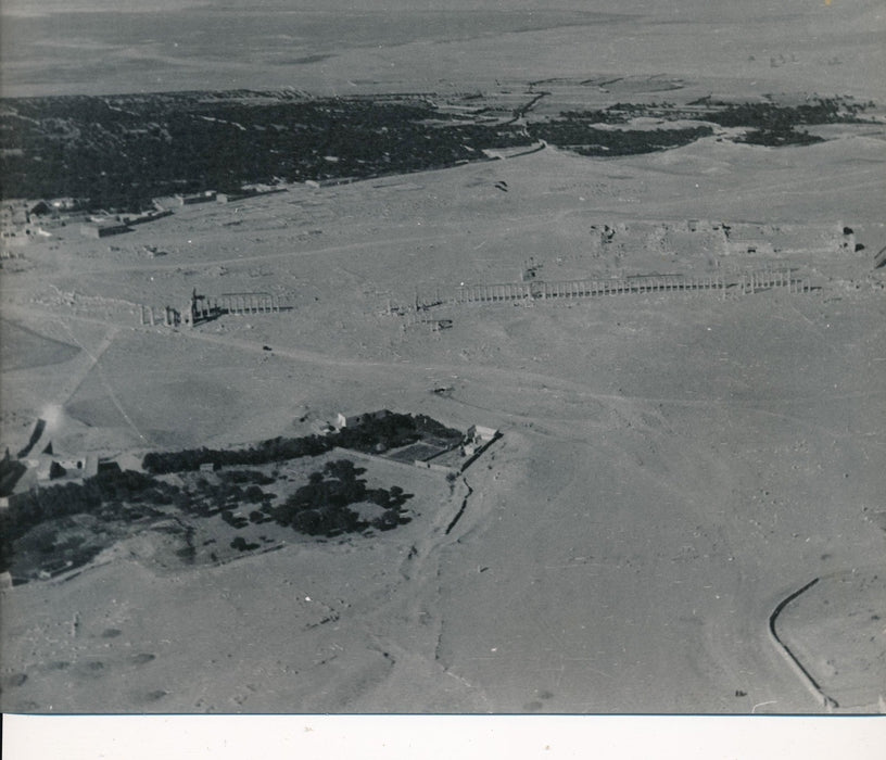Photographie René Zuber Palmyre Syrie vue aérienne argentique époque cachet