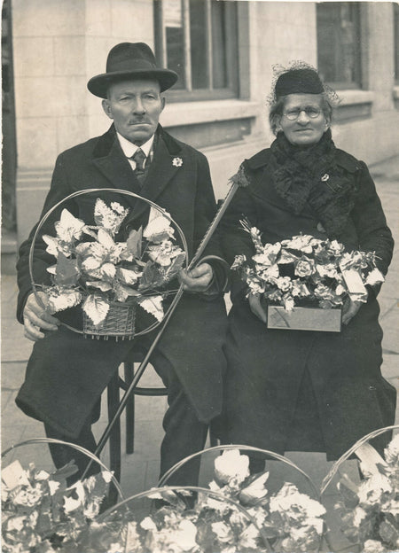 Couple vieux vie sociale fête fleurs photo photographie