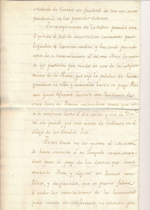 Pedro Pablo ABARDA DE BOLEA lettre signée ambassade espagne Bussy Ossun 1772