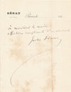 Jules Simon 2 lettres autographes signées contre les femmes à polytechnique !