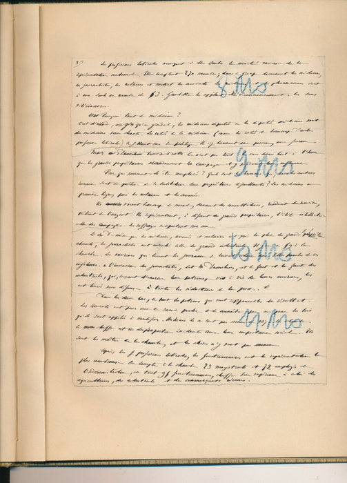 F. SARCEY manuscrit autographe signé 4 p. Jules Lemaîre Edmond Demolins anglais