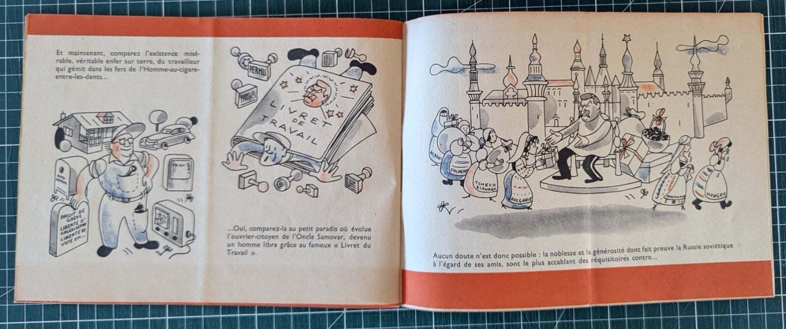 L'homme au cigare entre les dents contre plan Marshall Etats-Unis Curry 1950