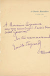 Compositeur Emile Trépard signature autographe Maurice Cazeneuve Garenne 1913