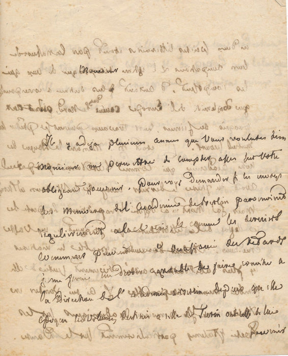 Jean-Pierre de CHAMBRIER D'OLEYRES belle lettre autographe signée Suisse Italie