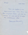 théâtre Edouard BOURDET lettre et carte autographe à Maurice Rostand