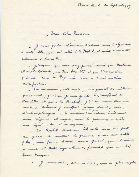 Édouard-Henri MULLER peintre Versailles lettres autographe signée salon d'Hiver