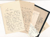 Gustave Fraipont 4 lettres autographes signées et 2 cartes Jambon Nadar humour