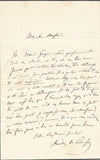 Aurélien de COURSON lettre signée une entrée pour un bal à l'hôtel de ville !