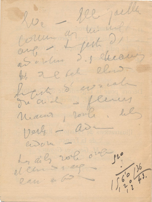 galerie Druet brochure exposition Maurice Denis 1921