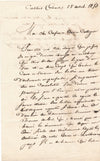 décès François ARAGO lettre autographe signée à Emmanuel Arago avocat