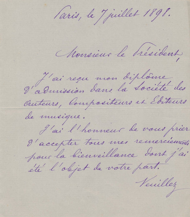 Paul ROMILLY chanson poéte 2 lettres autographes signées Henri BRESLES