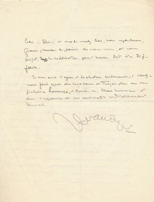 VAUDOYER lettre autographe signée éditions Emile Paul Espagne Aragon 1930 