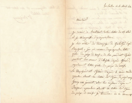 Théodore RICHOMME des gravures à vendre lettre autographe signée