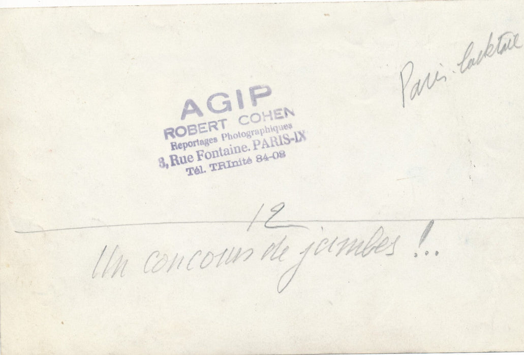 insolite concours belles jambes photo photographie époque argentique sexy