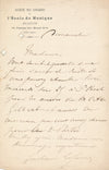 compositeur Gustave LEFÈVRE 4 lettres autographes signées belle correspondance