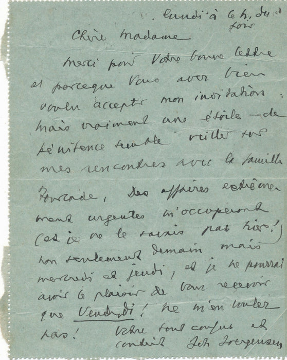 Religion Johannes JOERGENSEN danois 3 lettres autographes signées du Buit 