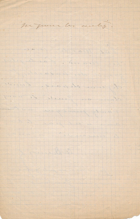 Alexandre Dumas fils n'a pas voulu de billet pour 1ere lettre autographe signée