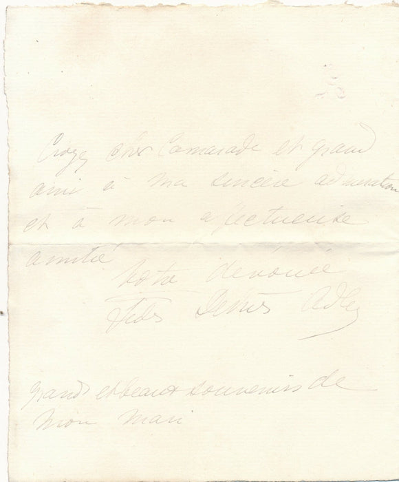 Fidès DEVRIÈS ADLER correspondance amicale 5 lettres avec l'acteur F. FEBVRE