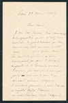 Les Dîners de l Est des Alsaciens lettre autographe mention André Theuriet
