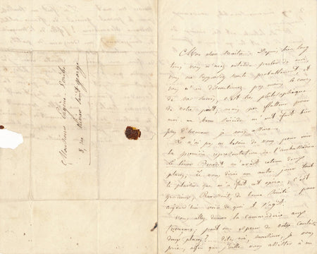 le tempérament d'Eugénie FOA 2 lettres autographes signées 1 à Eugène Scribe