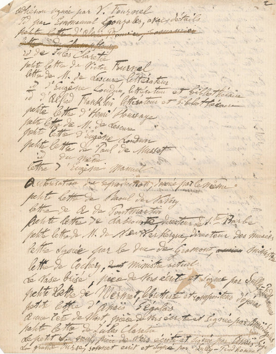 documents histoire théâtre Porte Saint Martin Charles LEFEUVE 7 pages