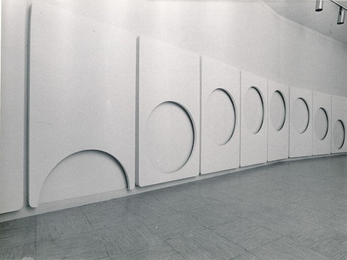 Jean DEGOTTEX artiste Jean DALADIER architecte  Horspaces  1970 plaquette ARC