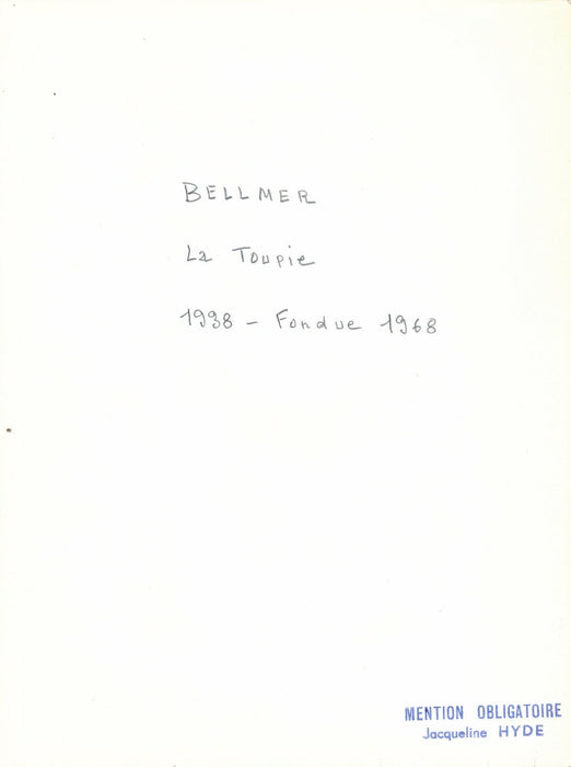Hans BELLMER peintre photographie La Toupie par Jacqueline HYDE photo