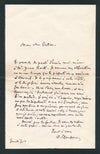 5 lettres autographes et carte postale signées photographe Gaston BRAUN