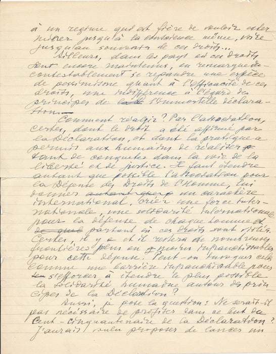 Judaica Léon BERNSTEIN (1877-1962) 3 brouillons autographes défense des juifs