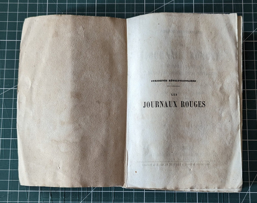 Gaëtan DELMAS Curiosités révolutionnaires Les journaux rouges EO 1848 Socialisme