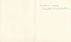 Paulette HUMBERT gravure carte voeux et lettres autographe signée