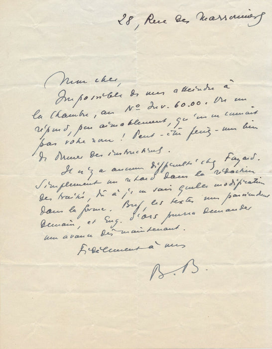 Bernard BARBEY correspondance autographe signée 8 lettre presse édition suisse