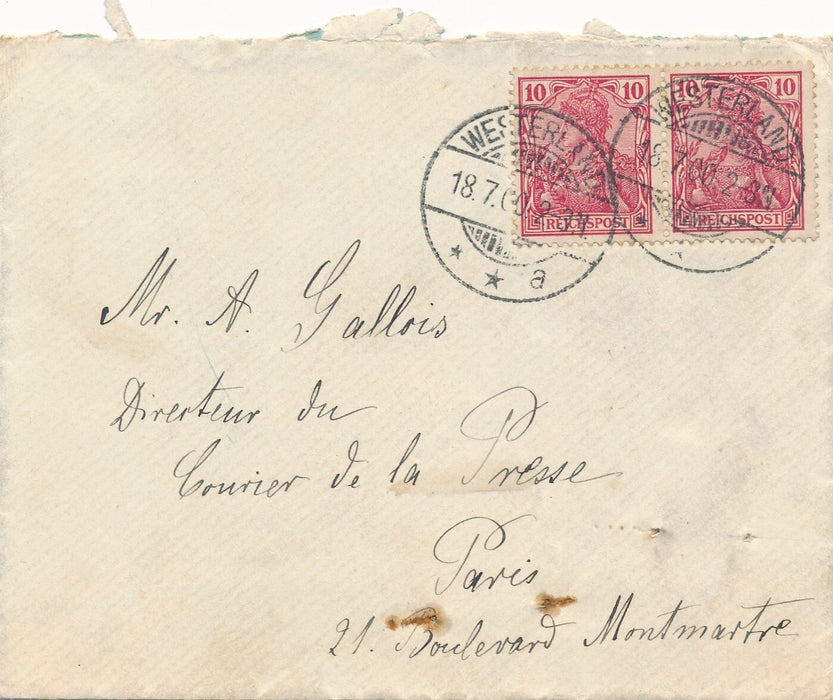 Grete WALDAU 2 lettres autographes signées Exposition universelle Paris presse