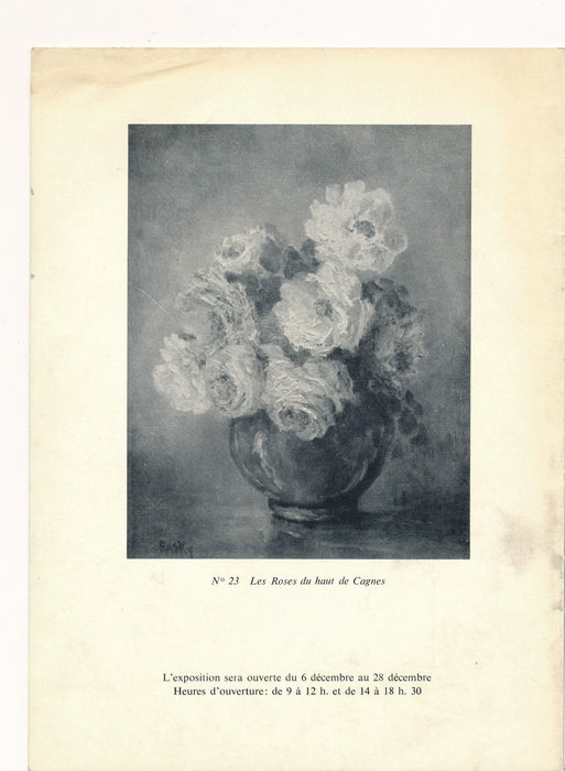 RASKY peintre brochure exposition galerie Motte Genève