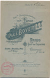 Louis Leloir photo argentique 1905 Boyer et carte visite autographe